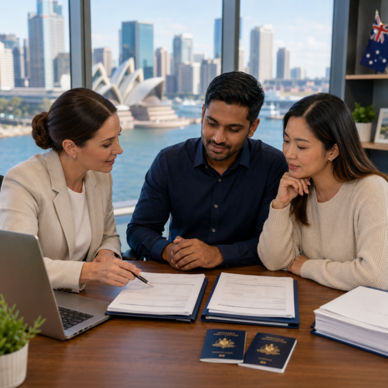 discussing different people visa options
